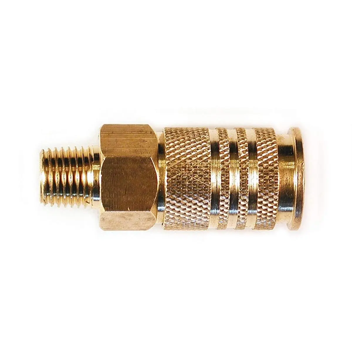Primefit Universal 3-Way 6-Ball Bearing Connector, 1/4 in x 1/4 in Male NPT Thread for Longer Life and Smoother Operation, for Sports & Outdoor Recreation