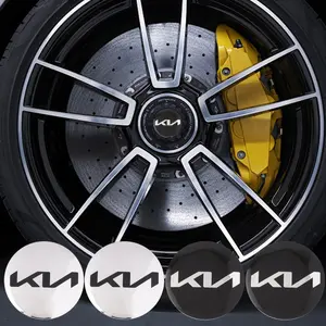4pcs 56mm Car Wheel Center HUB Cap Badge Logo Sticker, for Kia Kn K2/k3/k5/kx3 Sportage Cerato Optima Soul Rio, Auto Accessories
