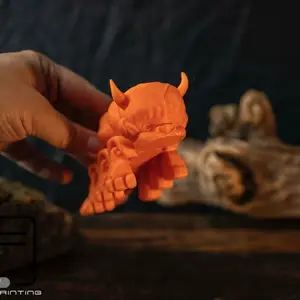 Articulated 3d Printed Flying Bison Collectible