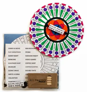 Date Night Decider Spinner - Romantic Couples Gift with 88 Fun Choices for Anniversary, Newlywed, and Date Night Activities - Portable and Creative Date Idea Game for Boyfriend, Girlfriend, Wife, and Husband