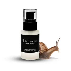 Skin Centrick Snail Mucin Serum - Hydrating Serum for Face & Neck with Snail Secretion Filtrate, Moisturizing Formula for All Skin Types