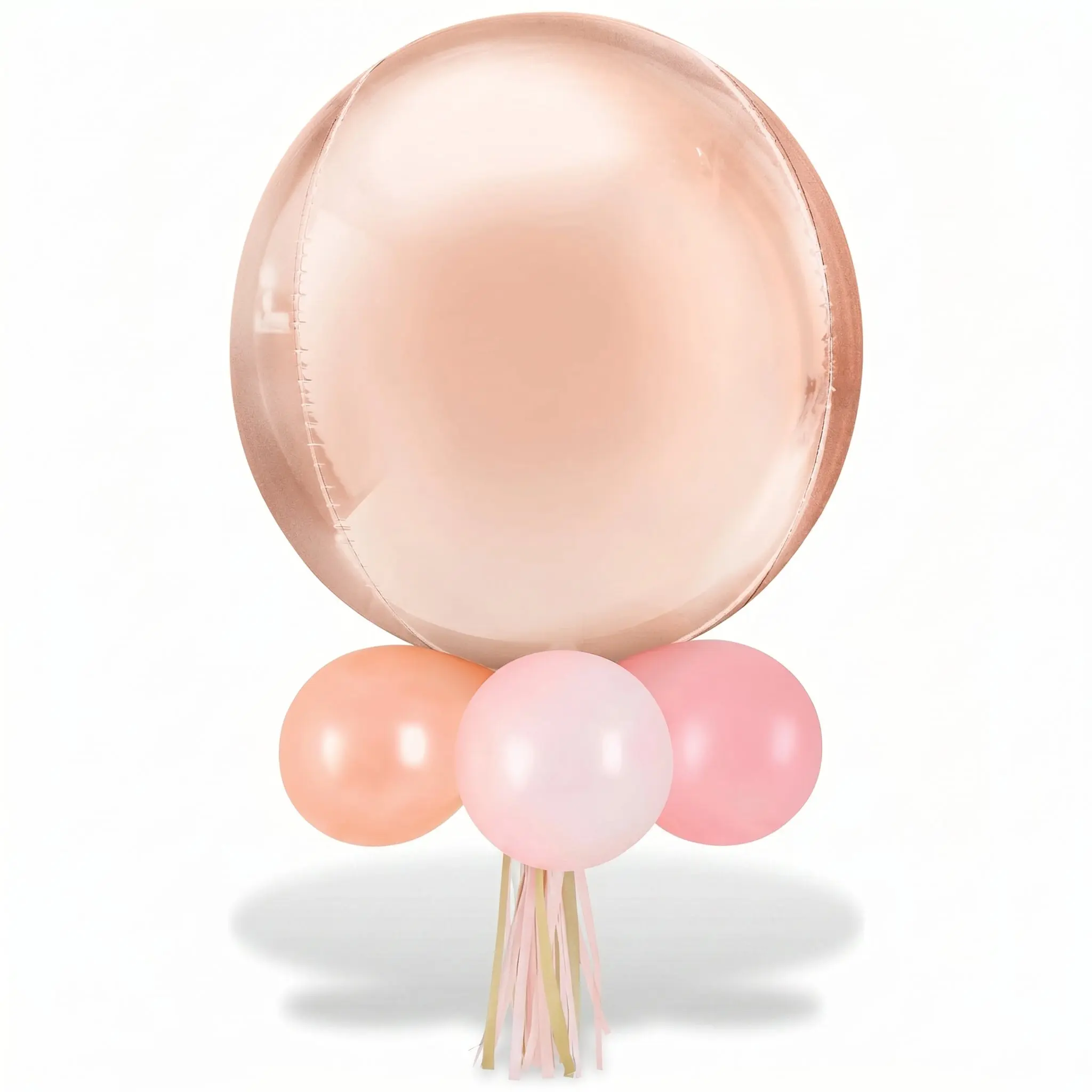 Rose Gold Geometric Foil and Latex Balloon Chandelier Kit