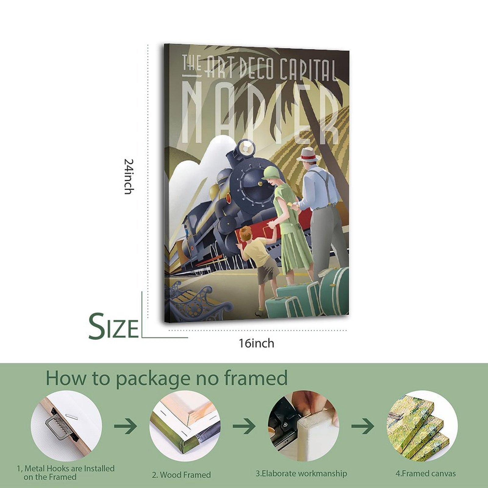 Vintage Poster Napier Retro Travel (2) Poster Decorative Painting Canvas Wall Art Picture Print Modern Family Bedroom Decor