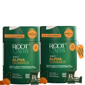Root Labs Alpha Gummies | 4000 mg Pure Himalayan Shilajit (2 packs)