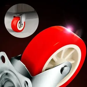 2-Inch Furniture Caster, Fixed & Swivel Wheels, Ideal for Wheelbarrows, Trolleys, Trailers, Durable Replacement Casters