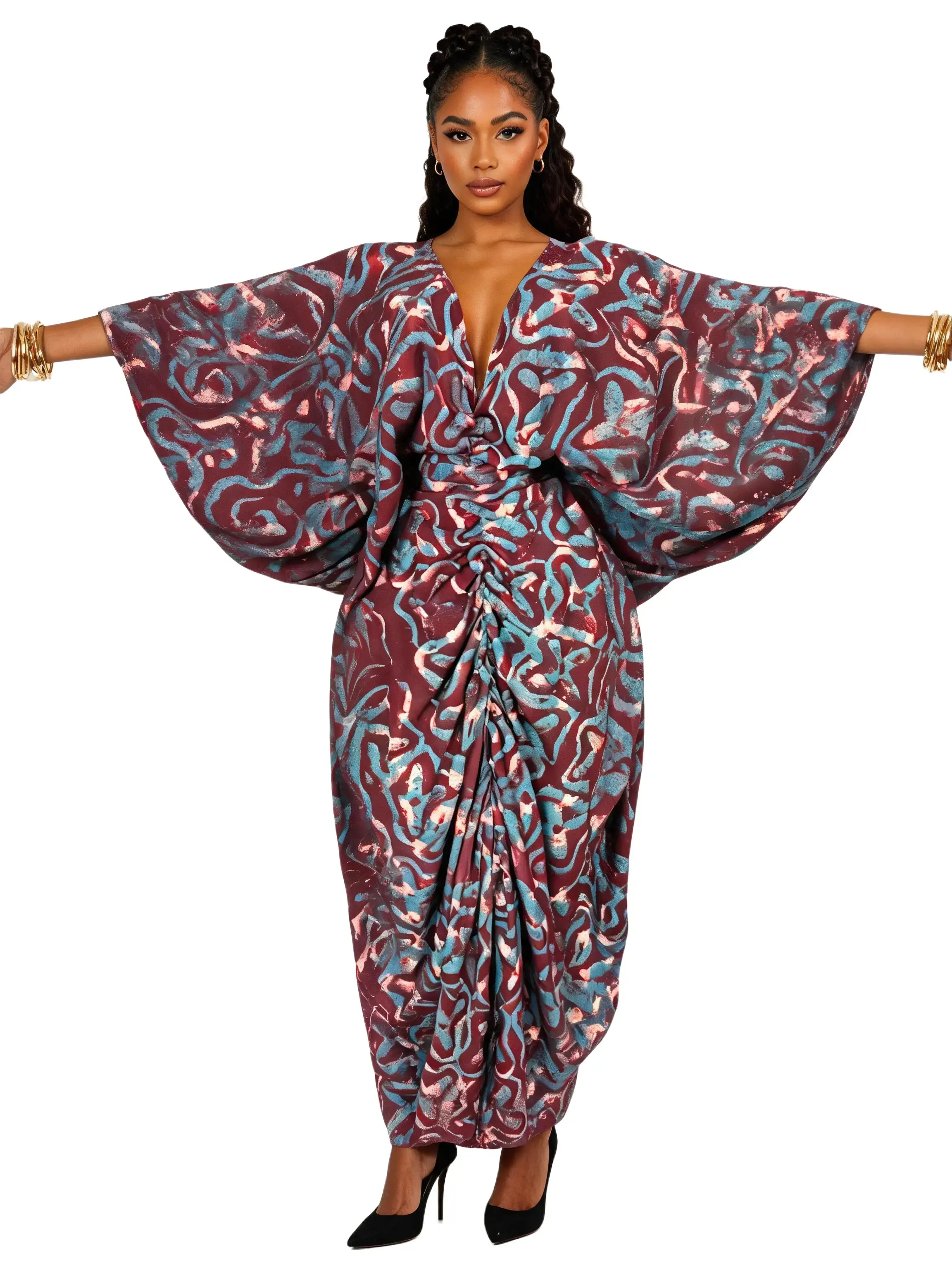 flowy kaftan maxi dress Goddess Kaftan Maxi Dress - White Kaftan Maxi Dress
