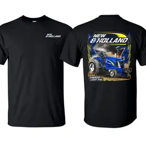 New Holland T8020 Light Pro Tractor T Shirt Horsepower Tee Farm Wear Unisex Short Sleeve USA Made Cotton T-Shirt