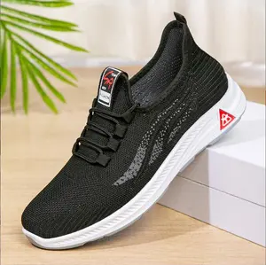 Unisex Fly-knit Sneakers – Lightweight, Breathable, Non-slip Walking Shoes (Casual/Fabric Style)