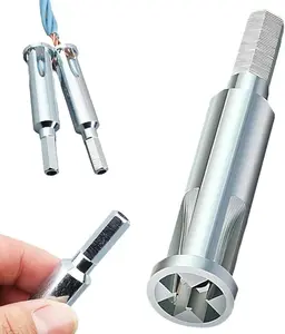 Wire Stripping And Twisting Tool, 2024 New Wire Twister Tool for Drill Automatic Wire Stripper Cable Wire Connector Tool, Hex Shank Cable Wire Twisting Tool for Electrical Power Drill (Upgraded 1Pcs)