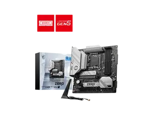 MSI B760M PROJECT ZERO Wi-Fi 6E LGA 1700 Intel B760 SATA 6Gb/s LGA1700 DDR5 Back Connect Design mATX Motherboards