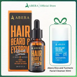 Abera Men Serum - Hair Growth Serum for Hair Loss & Beard with Biotin & Castor Oil Comfort Haircare