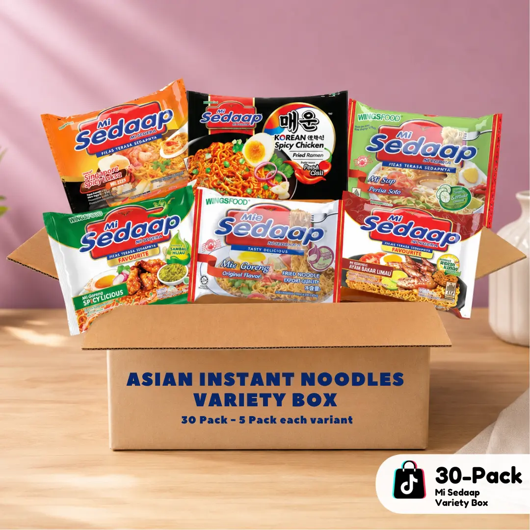 Assorted Asian Instant Noodles Variety Box by Mi Sedaap