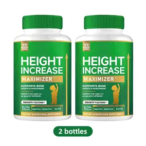 2 Bottles Growth Capsules to Grow Taller - Height Increase Maximizer with Calcium for Bone Strength -Natural Get Taller Supplement - Dietary Edible Healthcare Fitness --