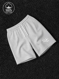 Unisex Sweat Shorts Relaxed Fit Above Knee Athletic Bottoms With Elastic Waistband Adjustable Drawstring Side Pockets Clean Hem Casual Lounge Gym Workout Streetwear Summer Outfit Daily Wear Travel Errands School Break