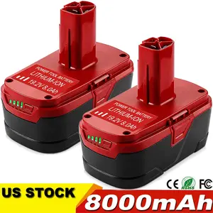 High quality 2Pack 8.0Ah For Craftsman 19.2 V 11375 Battery C3 DieHard 130279005 130279003