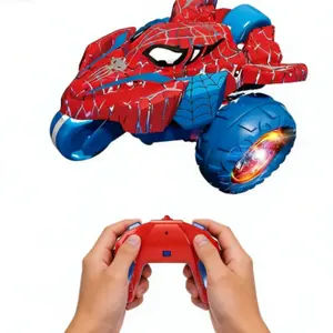 Remote Control Stunt Car, RC Car, Spin in Place, Cool Lights, Boy Birthday Gift, Suitable for Ages 3+, Indoor Outdoor Play, Requires 2XAA Batteries