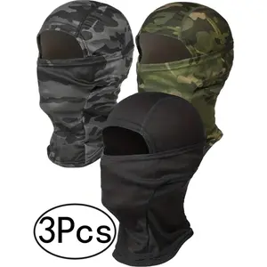 3Pcs Ski Mask For Men Women,  Face Cover, Shiesty Mask UV Protector Lightweight For Motorcycle Snowboard