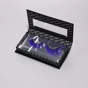 BAHIRA Color Craze “Euphoria” Vegan Friendly Purple Glow Lash, Lightweight and Comfortable, Designed for All-Day Reusable Wear - Makeup