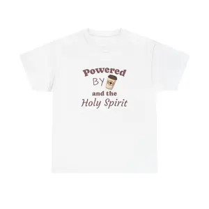 Powered by Coffee and the Holy Spirit Tee | Christian Coffee Shirt