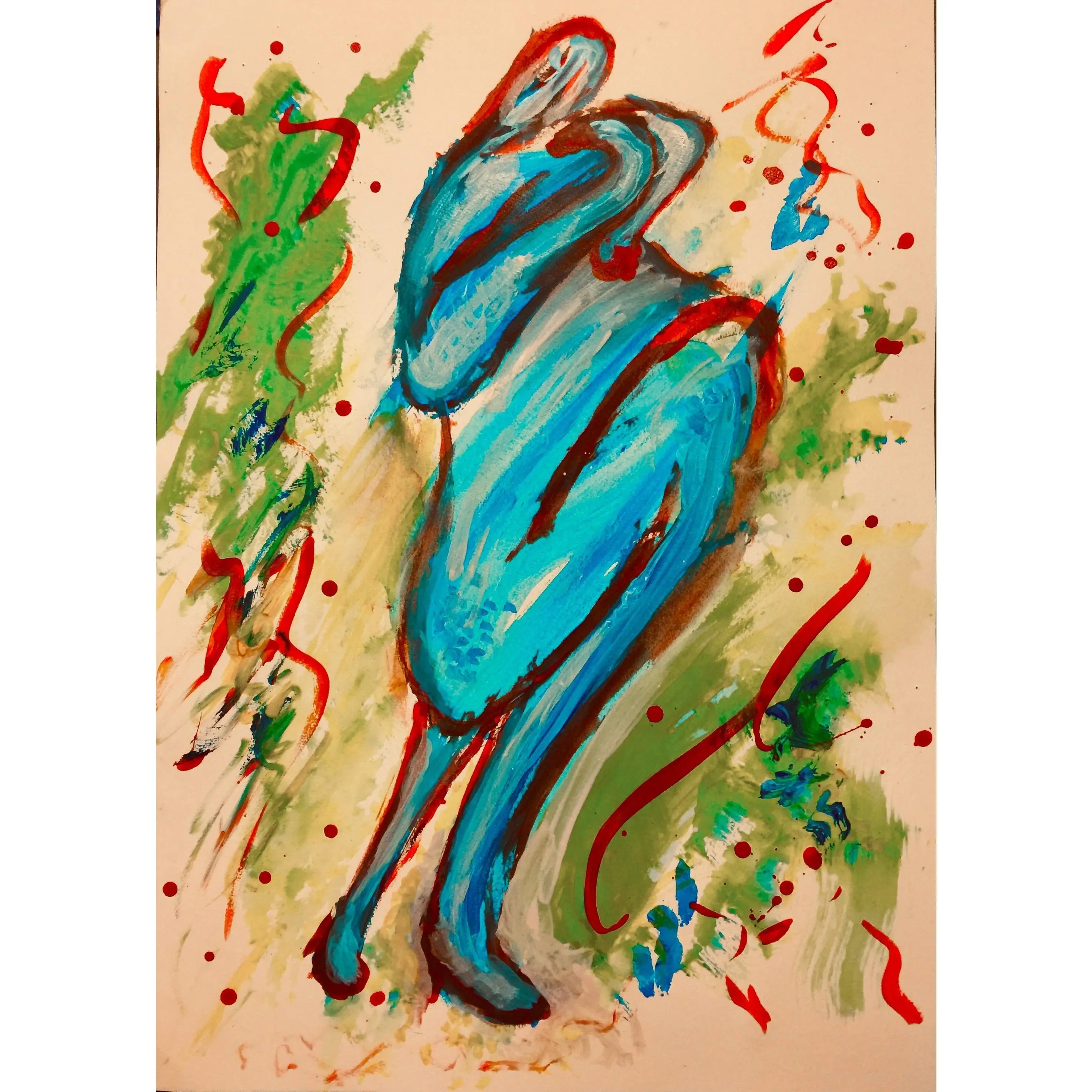 Everybody Wants Me, Wall Art Acrylic Painting for Contemporary Home Decor