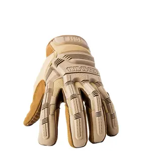 RSD Tactical Impact Defender Gloves - Tan Thermoplastic Rubber Protection with Pinch Point Fingertip & Palm Reinforcement ANSI/ISEA 138-2019 Standards Note: This glove runs large. We recommend ordering one size up from your usual glove size