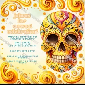 Skull Digital Invitations