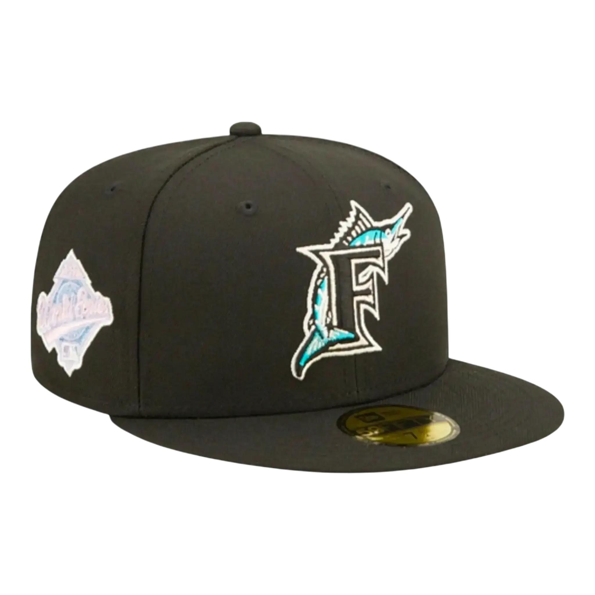 New Era Florida Marlins Pop Sweat Fitted in Black | MLB Cap