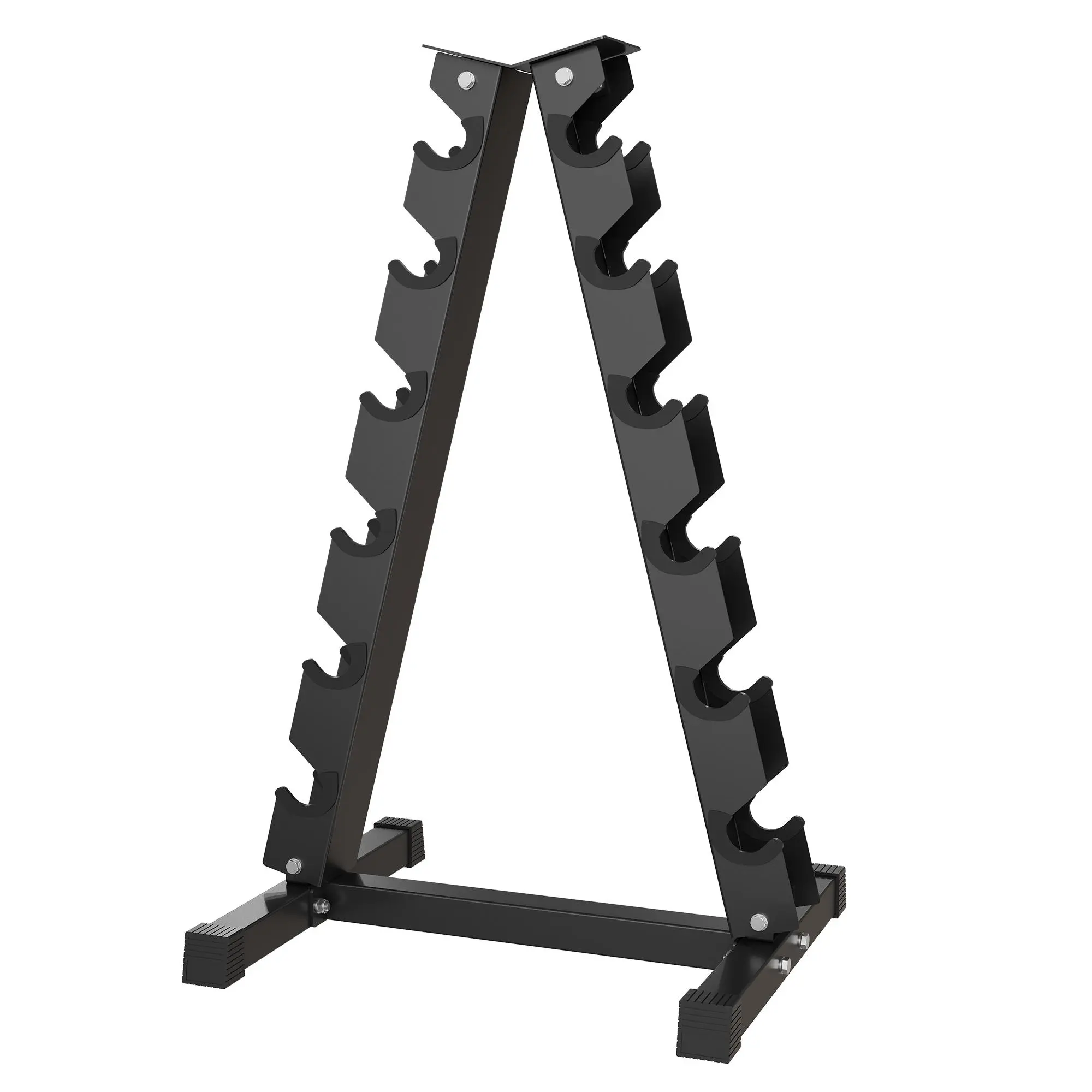GAOMON Heavy-Duty Steel Hex Dumbbell Rack Stand for Home Gym Storage, with Rubber Guard Protectors, Non-Slip Base, 480/800/1000 LB Load Capacity, Space-Saving 5-Pair/6-Pair/3-Tier Styles for Daily Fitness, Hex Dumbbell Dumbbells