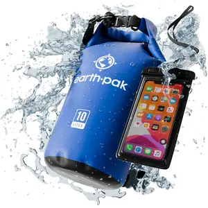 Earth Pak Waterproof Dry Bag - Roll Top Waterproof Backpack Sack Keeps Gear Dry for Kayak