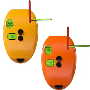 Professional Digital Laser Level Tool, 90 Degree Right Angle Square Leveler with High-Precision Red Cross Line, Compact Leveling Instrument for Tile Alignment, Flooring, and Cabinet Installation Layouts