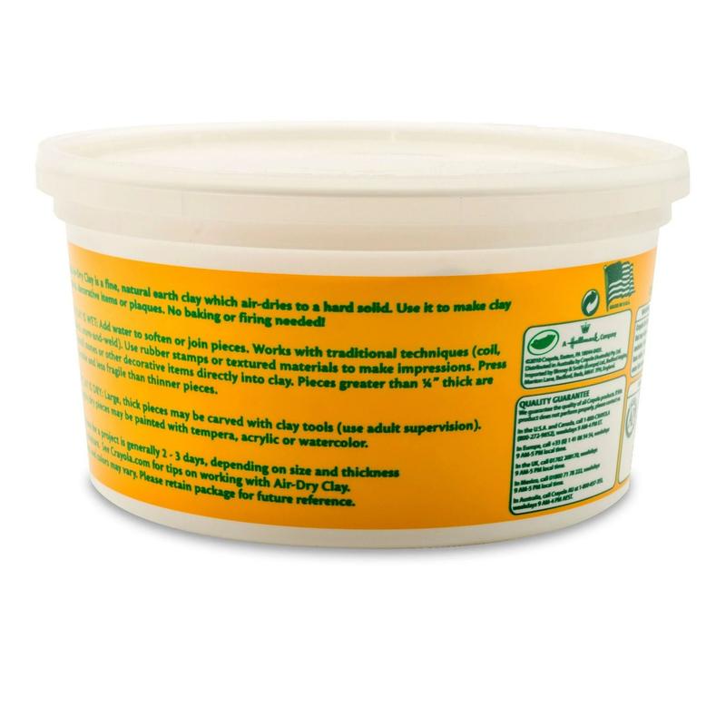 Crayola Air Dry Clay Bucket, White, Clay for Kids, Arts & Crafts, School Supplies, Teacher Supplies