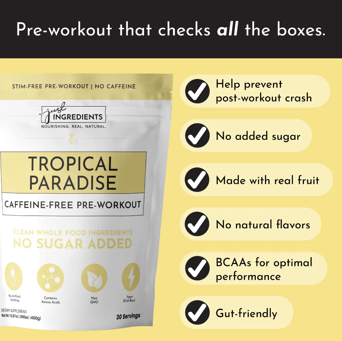 Caffeine Free Tropical Paradise Pre-Workout Caffeine Free Tropical Paradise Pre-Workout
