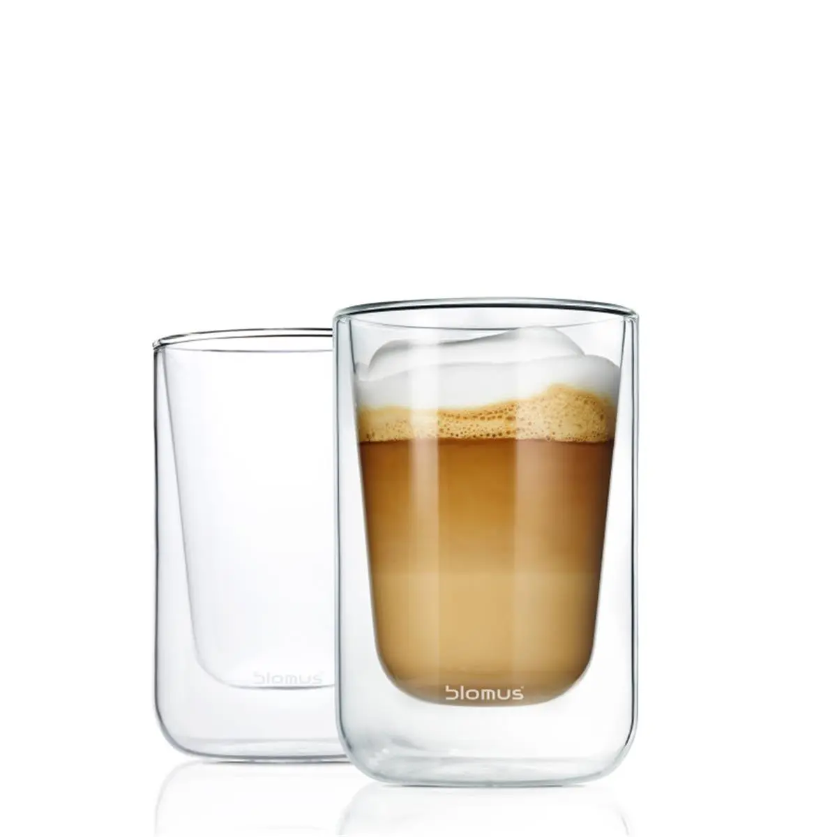 212 MAIN Insulated Glasses, 2-Piece Set for Coffee, Cappuccino, and Tea, Two Pieces