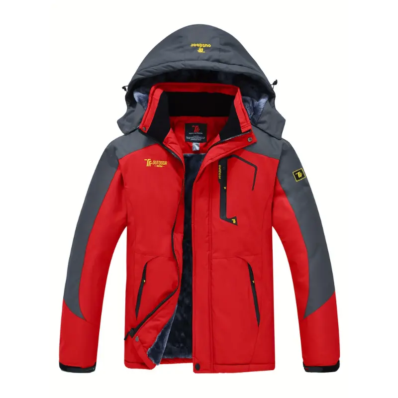 Warm Men's Waterproof Fleece Snow Ski Jacket Insulated Windbreaker Hooded Raincoat Winter Coat Mountain