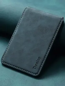 Mobile Phone Wallet Magnet Flip Pocket Card Storage Luxury Faux Leather Magnetic Stand Buckle Bag Wallet For Cellphone Unisex Relatives Friends And Elders Holiday Gift