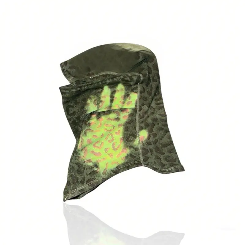 Color Changing Rasta Balaclava - Shiesty Style Heat Reactive Leopard Ski Mask for Men & Women - Warm Face Cover for Hip Hop Fans, Winter Sports & Outdoor Thermochromic Technology