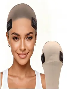 Women Lace Wig Grip Cap with Anti-Slip Strips, No Glue Non-Slip Wig Handle, Ultra-Wide Transparent Band, Adjustable Breathable Hat ()