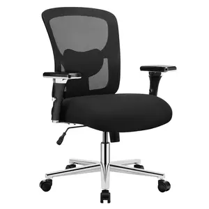 Ergonomic Computer Chair - Comfortable, Wheeled, 360° Self-Adjusting Maxsupport Desk Chair with Adjustable Lumbar Support, 4D Armrests, Height Adjustment, Breathable Mesh, 500 Lbs Heavy Duty Capacity, Comfortable Desk Chairs, Wheeled Desk Chairs