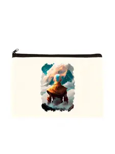 Avatar The Last Airbender Kawaii Anime Appa Fashion Makeup Bag Travel Storage Bag Canvas Printed Letter Zero Wallet, Small Item Storage Holiday Gift Storage Bag