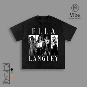 Ella Langley Country Concert Fan T-Shirt, Streetwear Classic Vintage Western Graphic Tee, Unisex Southern Music Lover Style Top, Crewneck Breathable Cotton Menswear Tshirt
