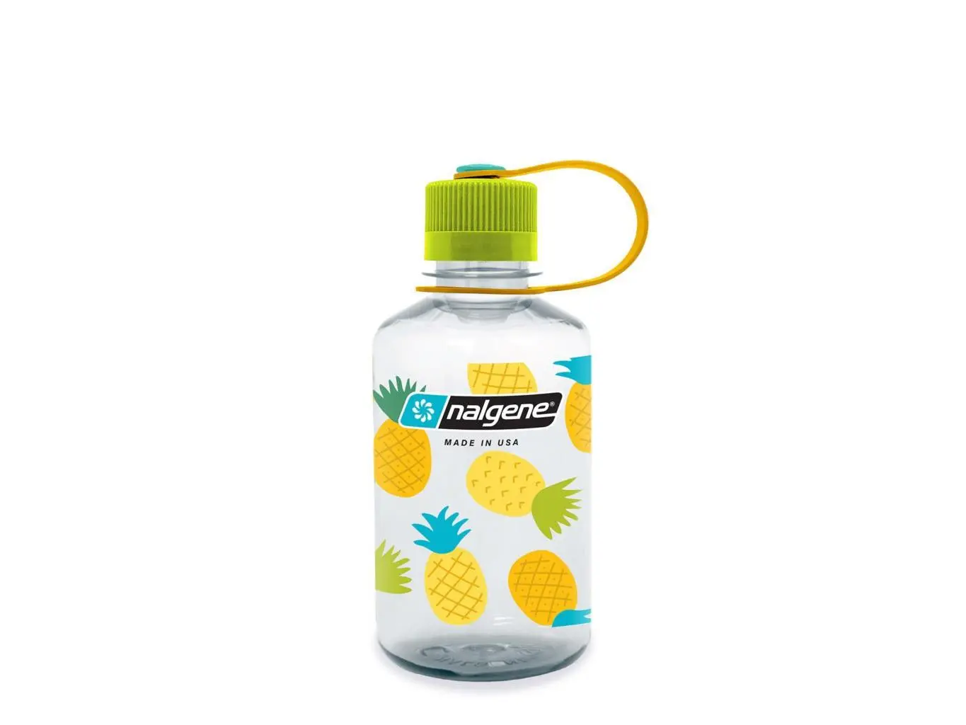 Nalgene 342785 16 oz Narrow Mouth Fruit Print Sustain Water Bottles - Pineapple
