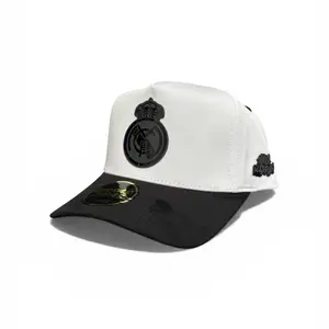 High-Quality Unisex "Hala Madrid" High-Profile Plate-Style Adjustable Snapback Cap with Buckle Closure