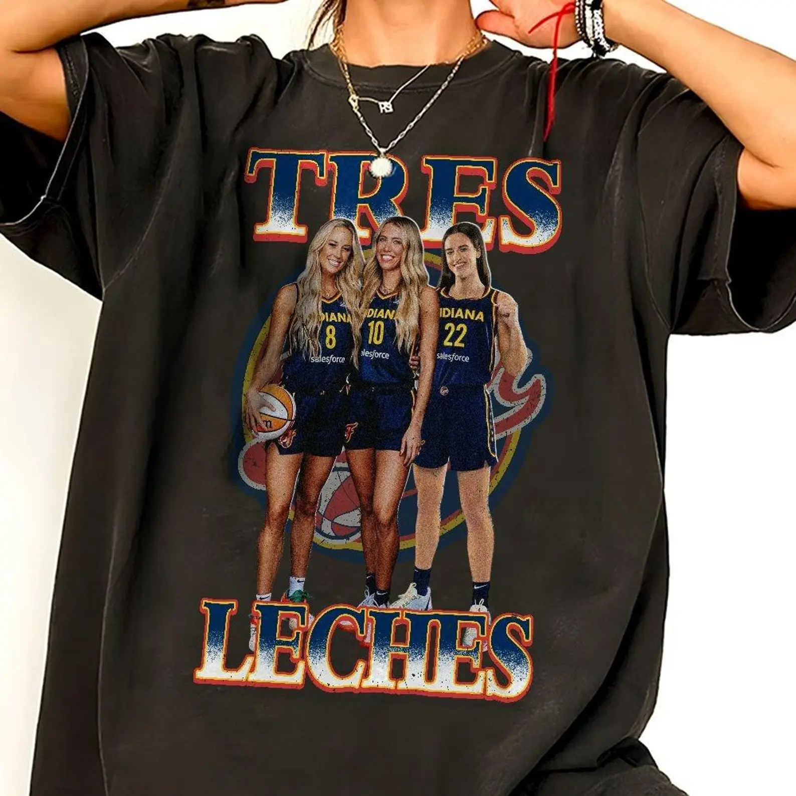 Tres Leches Lexie, Caitlin And Sophie Indiana Milks Basketball Player Step Sisters Vintage Comfort Color Shirt