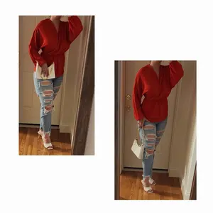 Plain Red Blouse for Women: Ideal for Fall Season