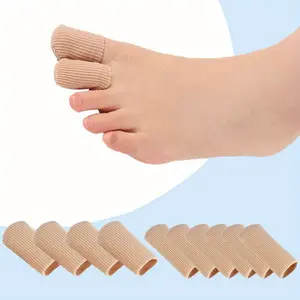 10PCS Set of Protective Toe Sleeves - 4 Large and 6 Medium Size with to Prevent Corns,Blisters and Ingrown Toenail Pain