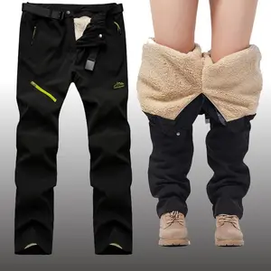 Men’s Winter Thick Warm Outdoor Waterproof Tactical Long Trekking/Camping Pants