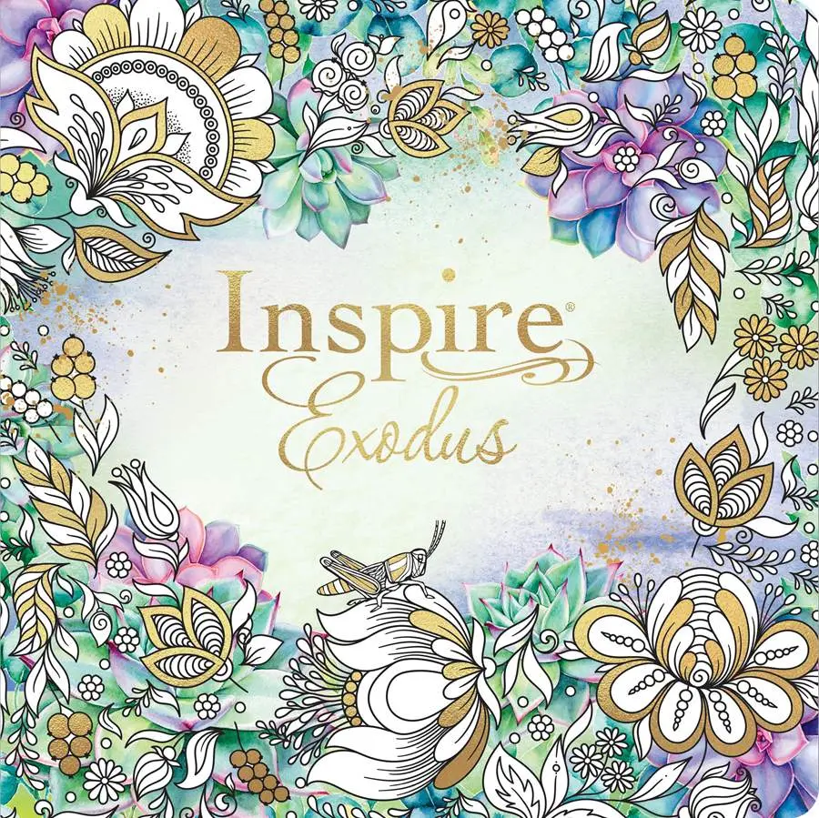 Inspire: Exodus Bible - New Living Translation, Tyndale, with Art Journaling Elements, Scripture Designs, and Original Artwork