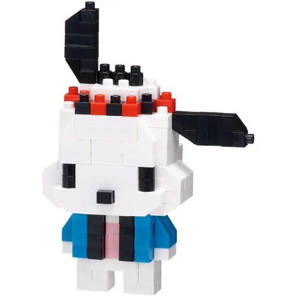 Nanoblock - Sanrio - Character Collection - Pochacco (Happi Coat) Building Kit  [COLLECTIBLES] figurine/statue, Brick, Collectible