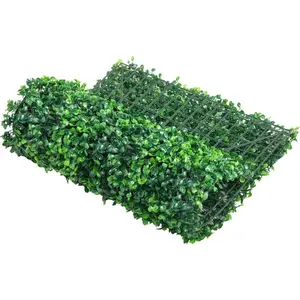 12PCS 24x16 Grass Wall Panels for 32 SQ Feet, Boxwood Hedge Wall Panels, Artificial Grass Backdrop Wall 1.6, Privacy Hedge Screen UV Protected for Outdoor Indoor Garden Fence Backyard