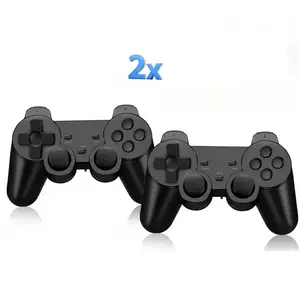 WUDS 2PC USB 2.4G Game Controller Gamepad with USB Receiver AAA Battery-Powered Plug-and-Play Ergonomic Gamepad for Stable Data Transfer Console Smartphone